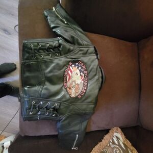 Harley-Davidson Black Leather Motorcycle Jacket